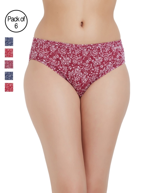 

Fruit of the Loom Women Pack of 6 Printed Bikini Briefs FBKP01-6P-C9, Multi