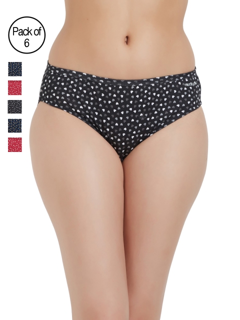 

Fruit of the Loom Women Pack of 6 Printed Bikini Briefs FBKP01-6P-C8, Multi