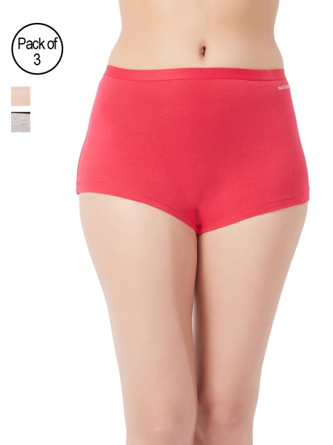 

Fruit of the Loom Women Pack of 3 Solid Boy Shorts FBYS03-3P-C5, Multi