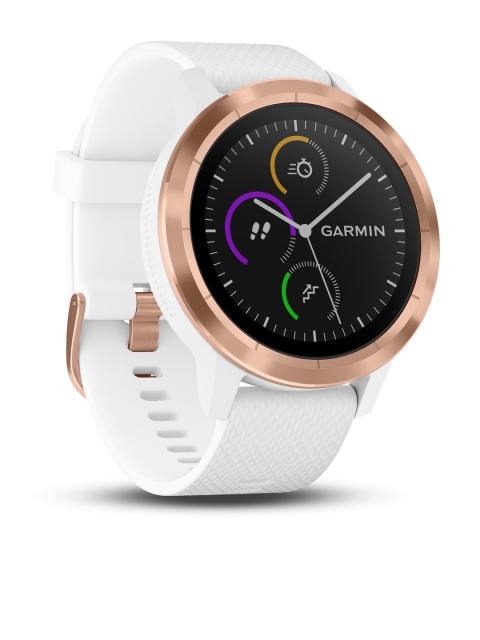 

Garmin Rose Gold & White Vivoactive 3 Smart Watch 01001769-A3