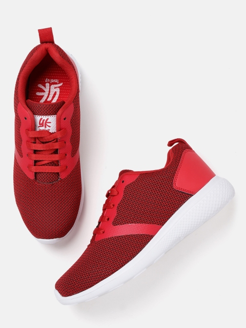 

YK Boys Red & Black Woven Design Sneakers