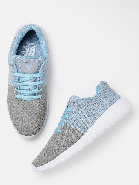 

YK Boys Grey & Blue Colourblocked Woven Design Sneakers