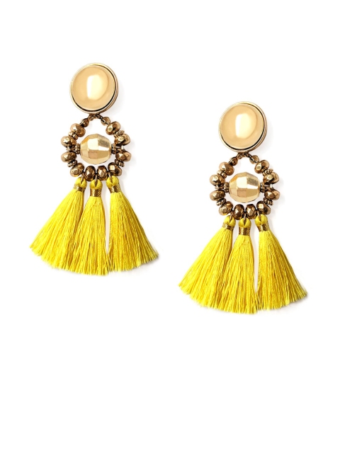 

Foxy Sperks Yellow Contemporary Drop Earrings