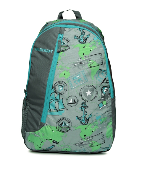 

Wiki by Wildcraft Unisex Grey Bolt Printed Backpack