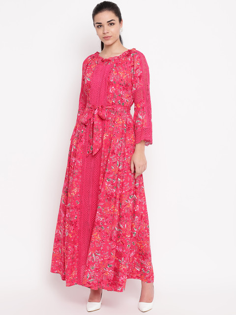 

NIZA Women Pink Maxi Dress