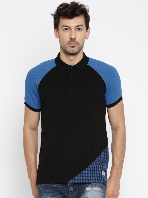 

United Colors of Benetton Black Polo T-shirt