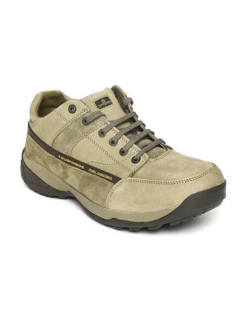 

Woodland ProPlanet Men Olive Green Leather Casual Shoes