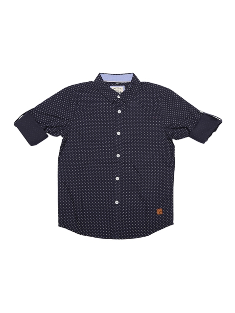 

Allen Solly Junior Boys Navy Blue Regular Fit Printed Casual Shirt