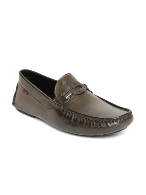

Duke Men Olive Green Driving Shoes