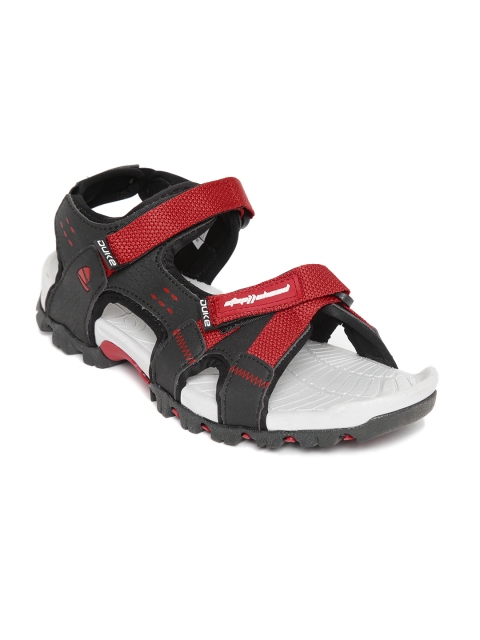 

Duke Men Black & Red Sports Sandals