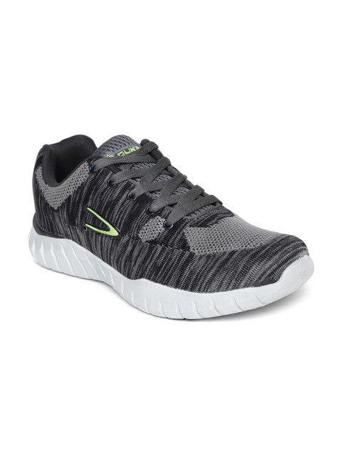 

Duke Men Grey & navy Blue Running Shoes
