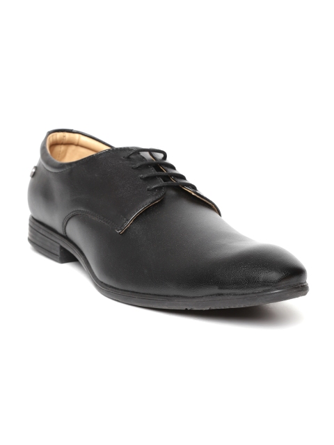 

Duke Men Black Solid Formal Derbys