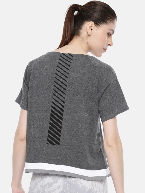 

ASICS Women Grey Solid Gel-Cool 2 Ss C2 Training T-shirt