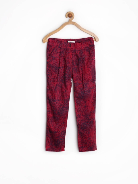 

Tommy Hilfiger Girls Red & Navy Printed Trousers