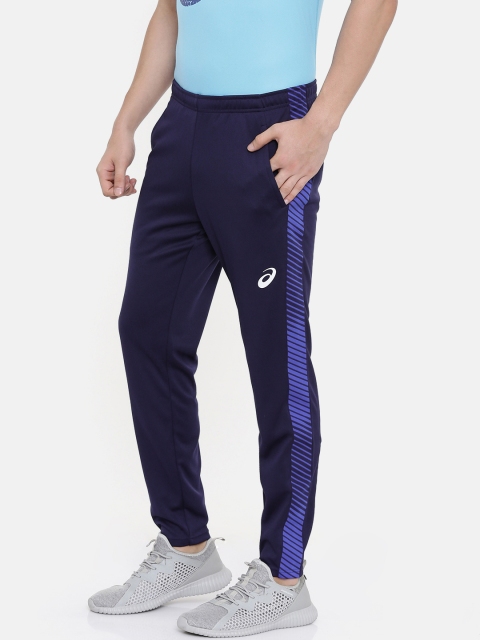 

ASICS Men Navy Blue Regular Fit Panelled Quick-Dry Training Track Pant