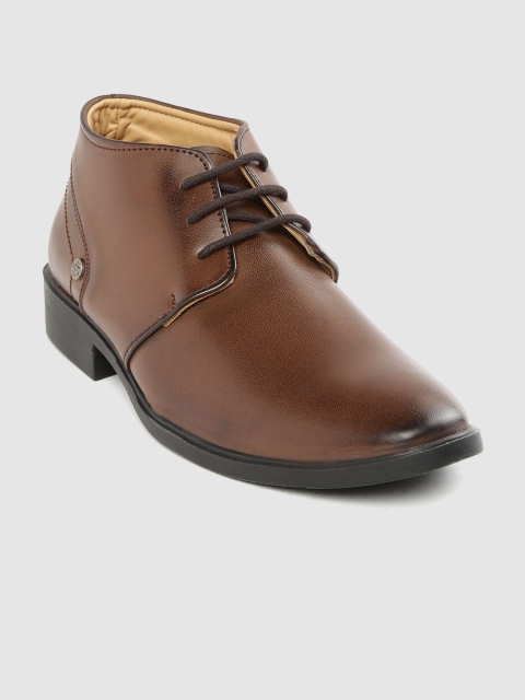 

Duke Men Brown Solid Formal Derbys