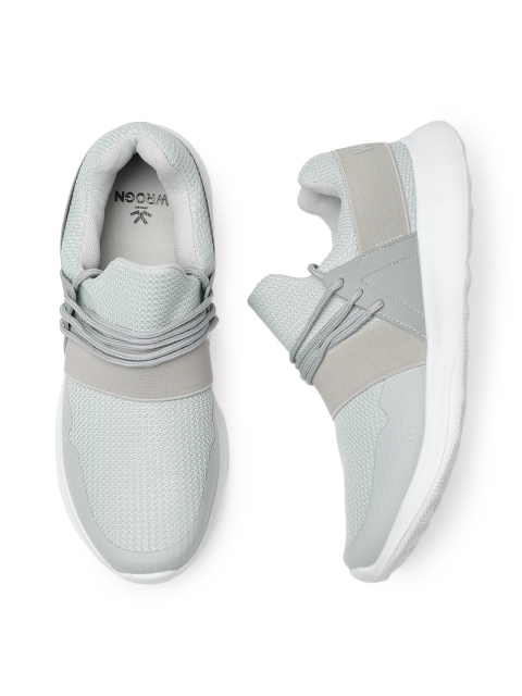 

WROGN Men Grey Solid Sneakers