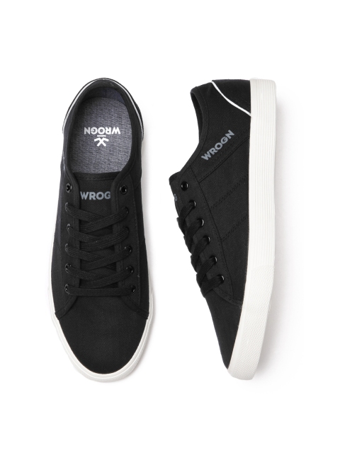 

WROGN Men Black Solid Sneakers