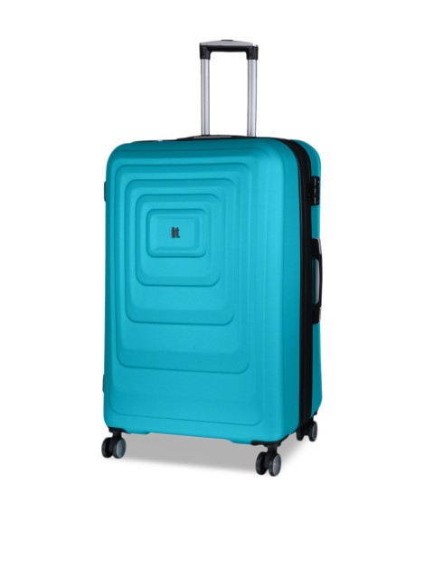 

IT Luggage Blue Solid Mesmerize Hard-Sided Large Trolley Bag