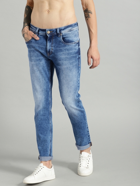 

Roadster Men Blue Slim Tapered Fit Mid-Rise Clean Look Stretchable Jeans
