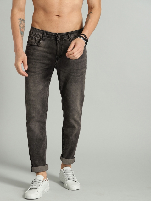 

Roadster Men Black Slim Tapered Fit Mid-Rise Clean Look Stretchable Jeans