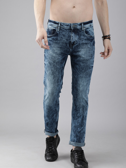 

The Roadster Lifestyle Co Men Blue Slim Tapered Fit Mid-Rise Clean Look Stretchable Jeans