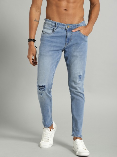 

Roadster Men Blue Skinny Fit Mid-Rise Mildly Distressed Jeans