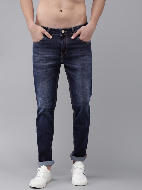 

Roadster Men Blue Slim Tapered Fit Mid-Rise Clean Look Stretchable Jeans