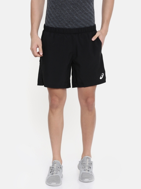 

ASICS Men Black Solid Silver 7In Regular Fit Running Shorts