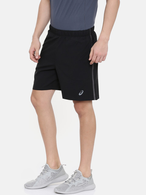 

ASICS Men Black Solid Quick Dry 7In Regular Fit Sports Shorts