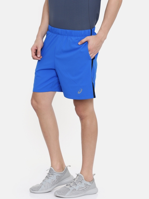 

ASICS Men Blue Solid 7In Quick Dry Regular Fit Sports Shorts