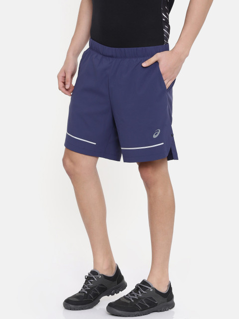 

ASICS Men Blue Solid Regular Fit Lite-Show 7In Running Shorts