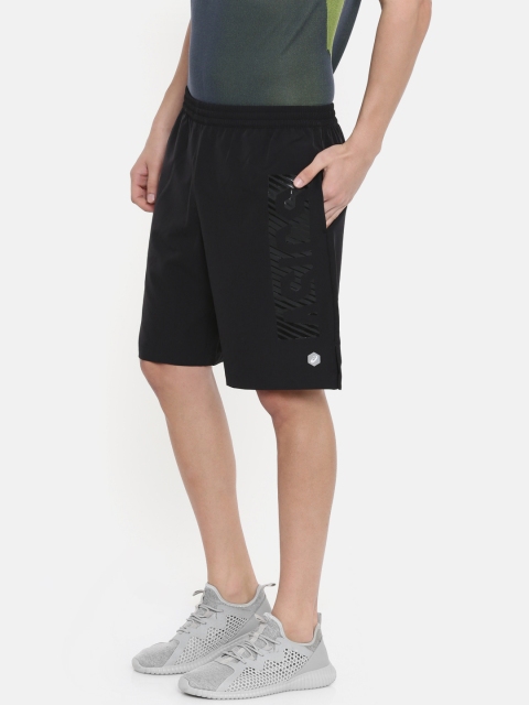 

ASICS Men Black Printed Regular Fit Fitted Quickdry Training Shorts