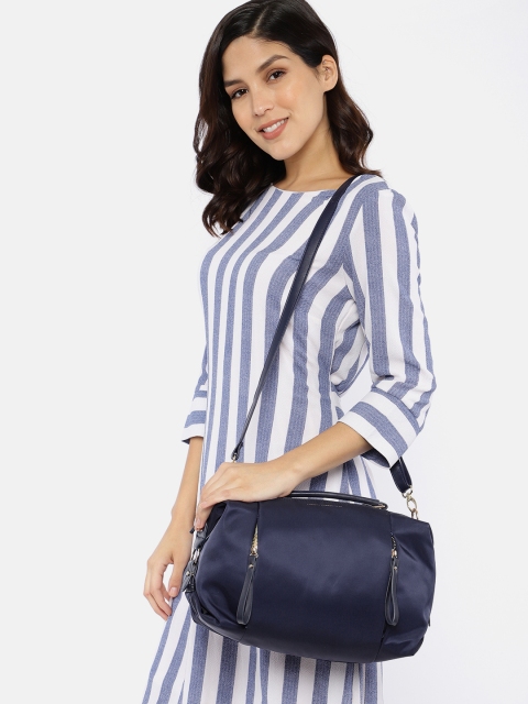 

French Connection Blue Solid Handheld Bag