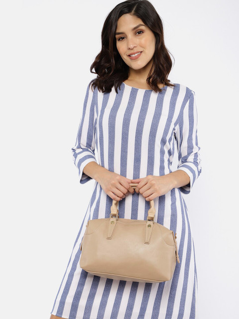 

French Connection Beige Solid Handheld Bag