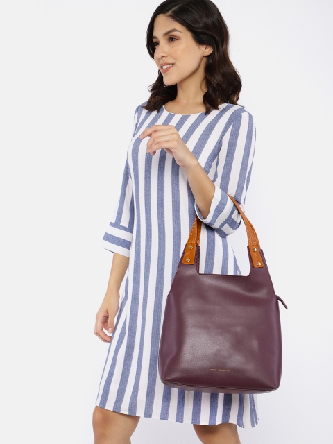 

French Connection Mauve Solid Handheld Bag