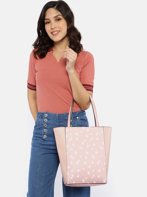 

French Connection Pink Printed Shoulder Bag