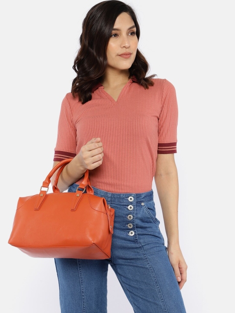 

French Connection Tan Brown Solid Handheld Bag