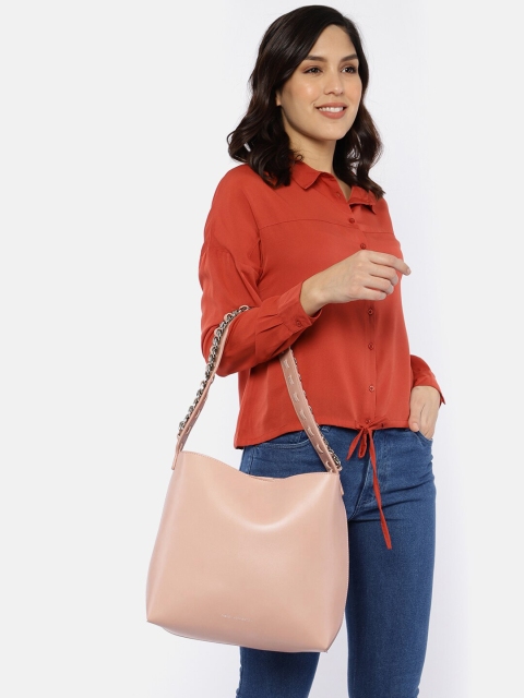 

French Connection Pink Solid Hobo Bag