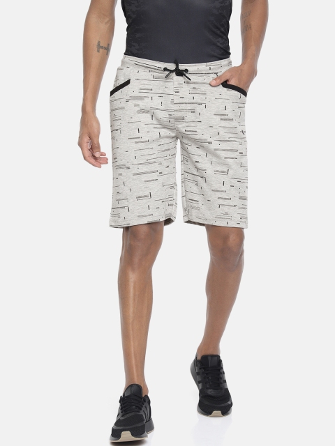 

Proline Active Men Grey Printed Narrow Fit Sports Shorts