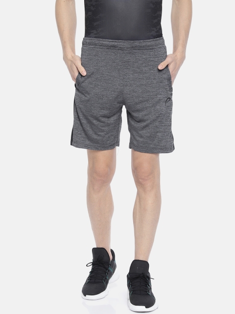 

Proline Active Men Charcoal Grey Self Design Comfort Fit Regular Shorts