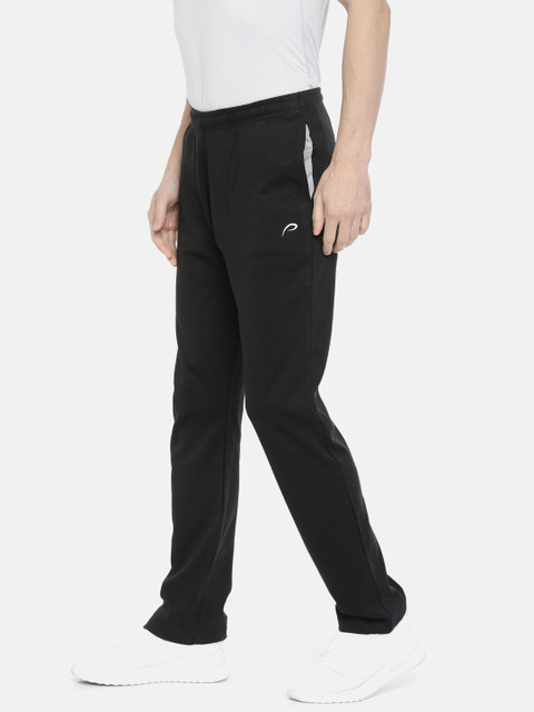 

Proline Active Men Black Classic Straight Fit Solid Track Pants