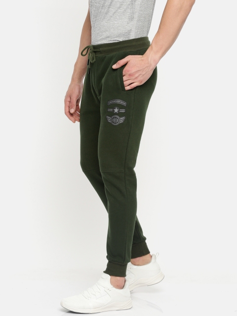 

Proline Active Men Olive Green Solid Slim Fit Joggers