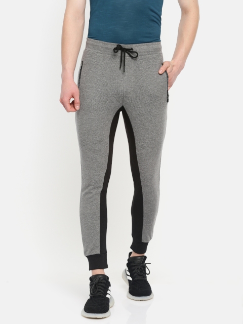 

Proline Active Men Grey Melange Solid Slim Fit Joggers