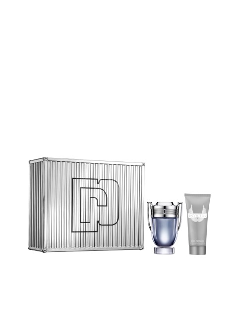 

Paco Rabanne Men Invictus EDT & Shower Gel Gift Set(100ml +100ml), Grey