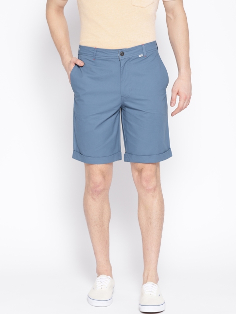 

LA LOFT Men Blue Solid Regular Fit Shorts