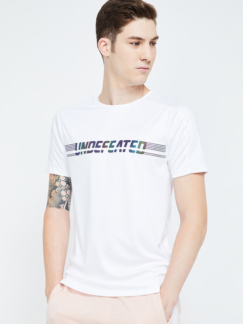 

Kappa Men White Solid Round Neck T-shirt