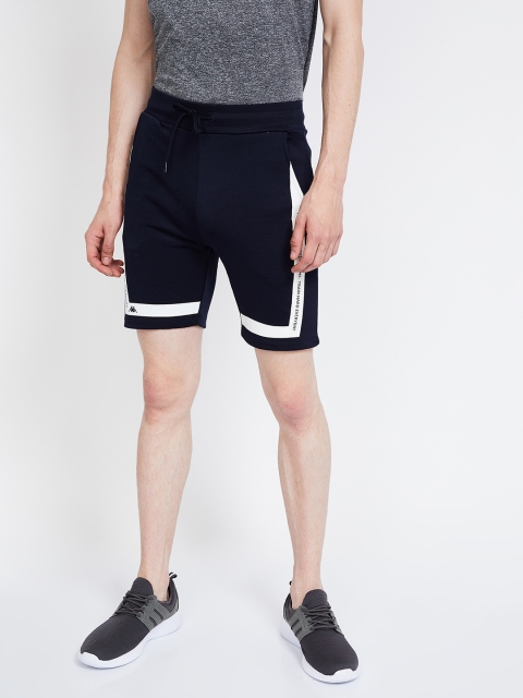 

Kappa Men Navy Blue Printed Regular Fit Regular Shorts