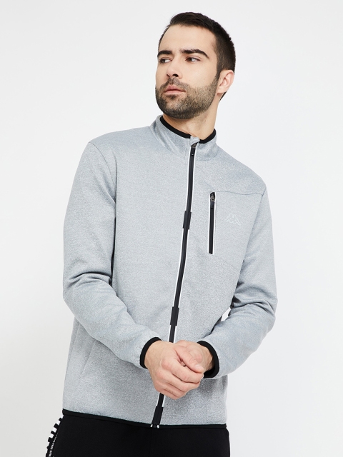 

Kappa Men Grey Solid Sporty Jacket
