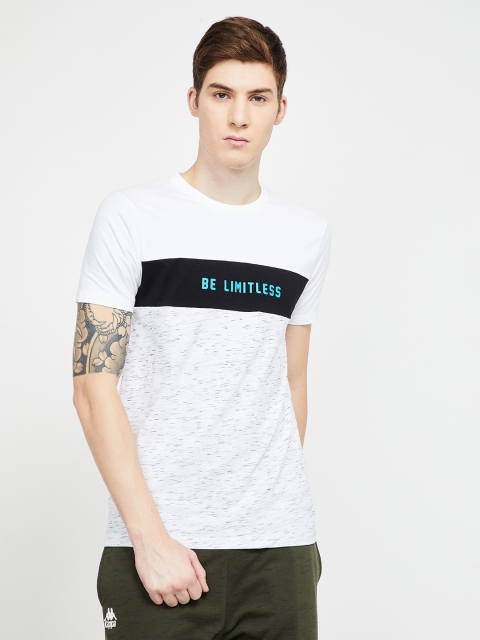 

Kappa Men White Printed Round Neck T-shirt